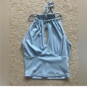 Light Blue Keyhole Tank